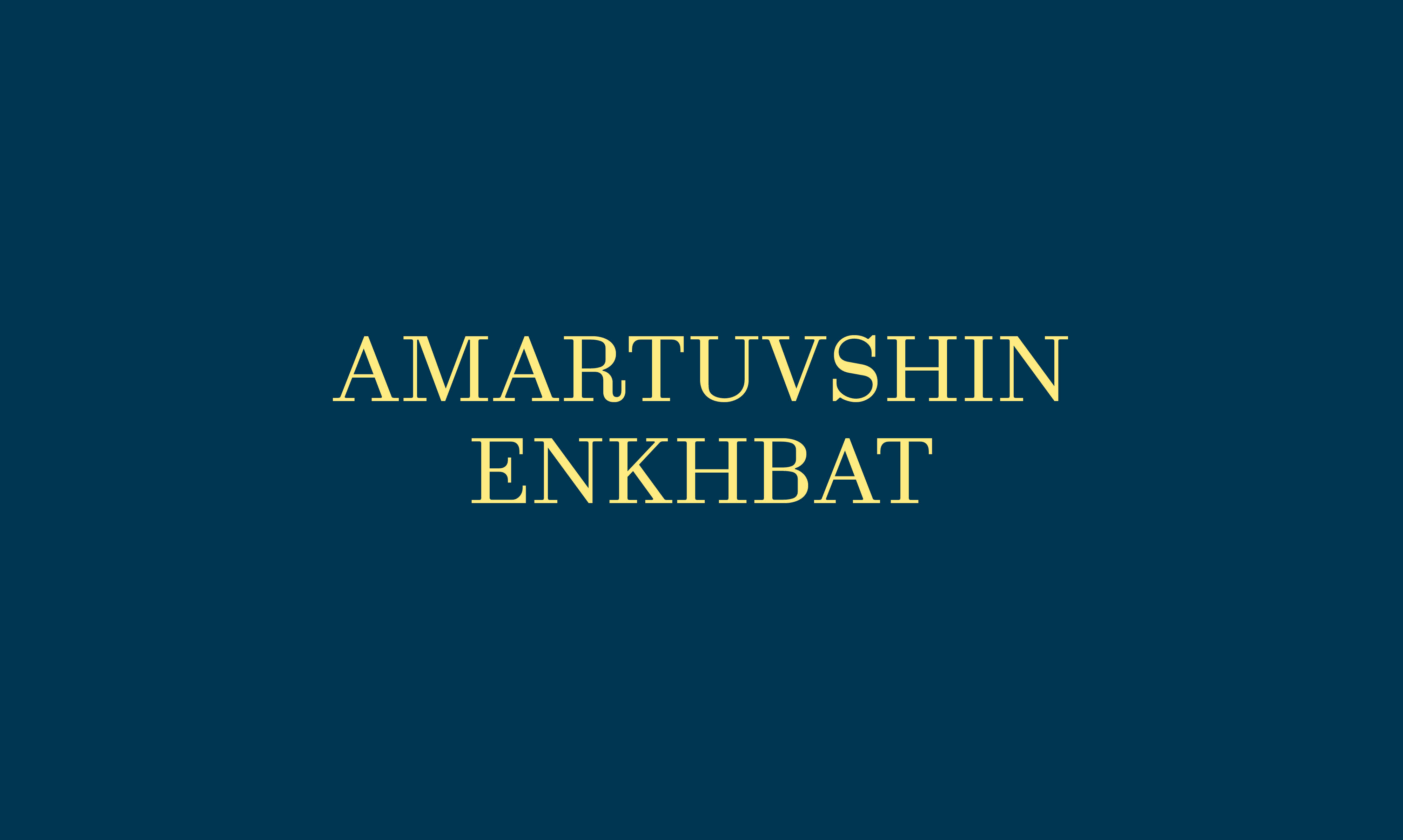 AMARTUVSHIN ENKHBAT