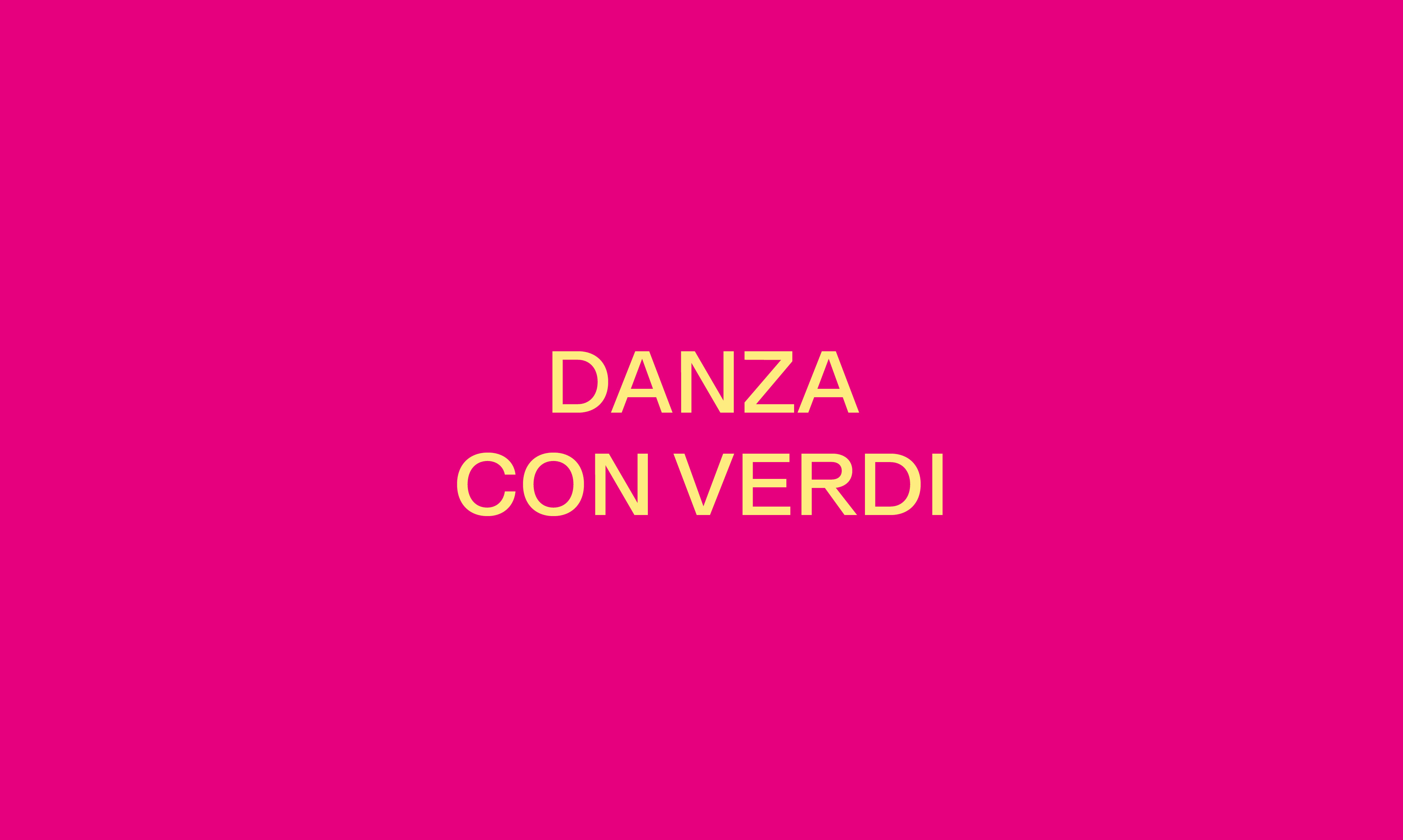 DANZA CON VERDI