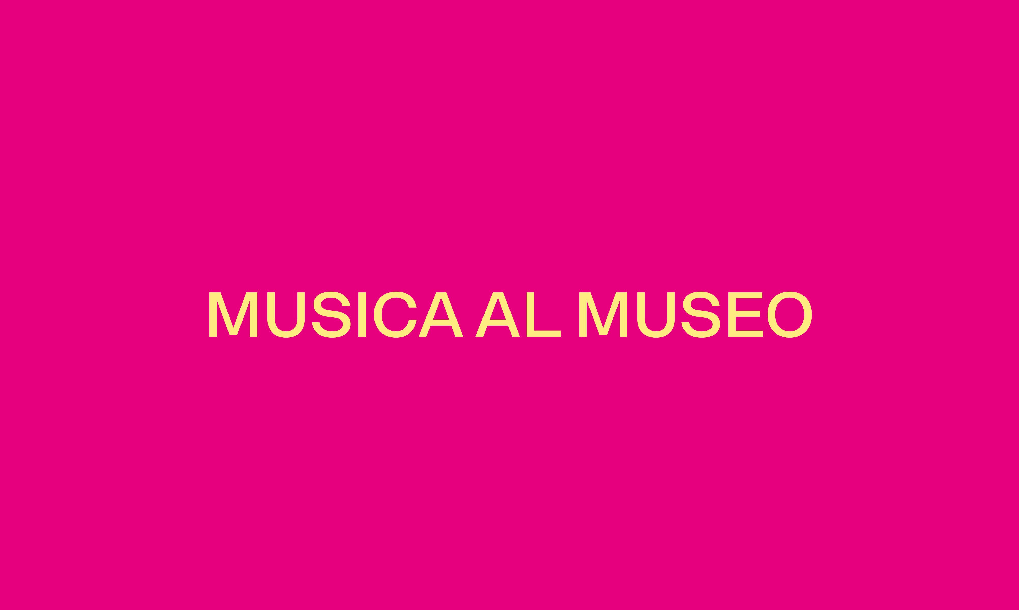 MUSICA AL MUSEO