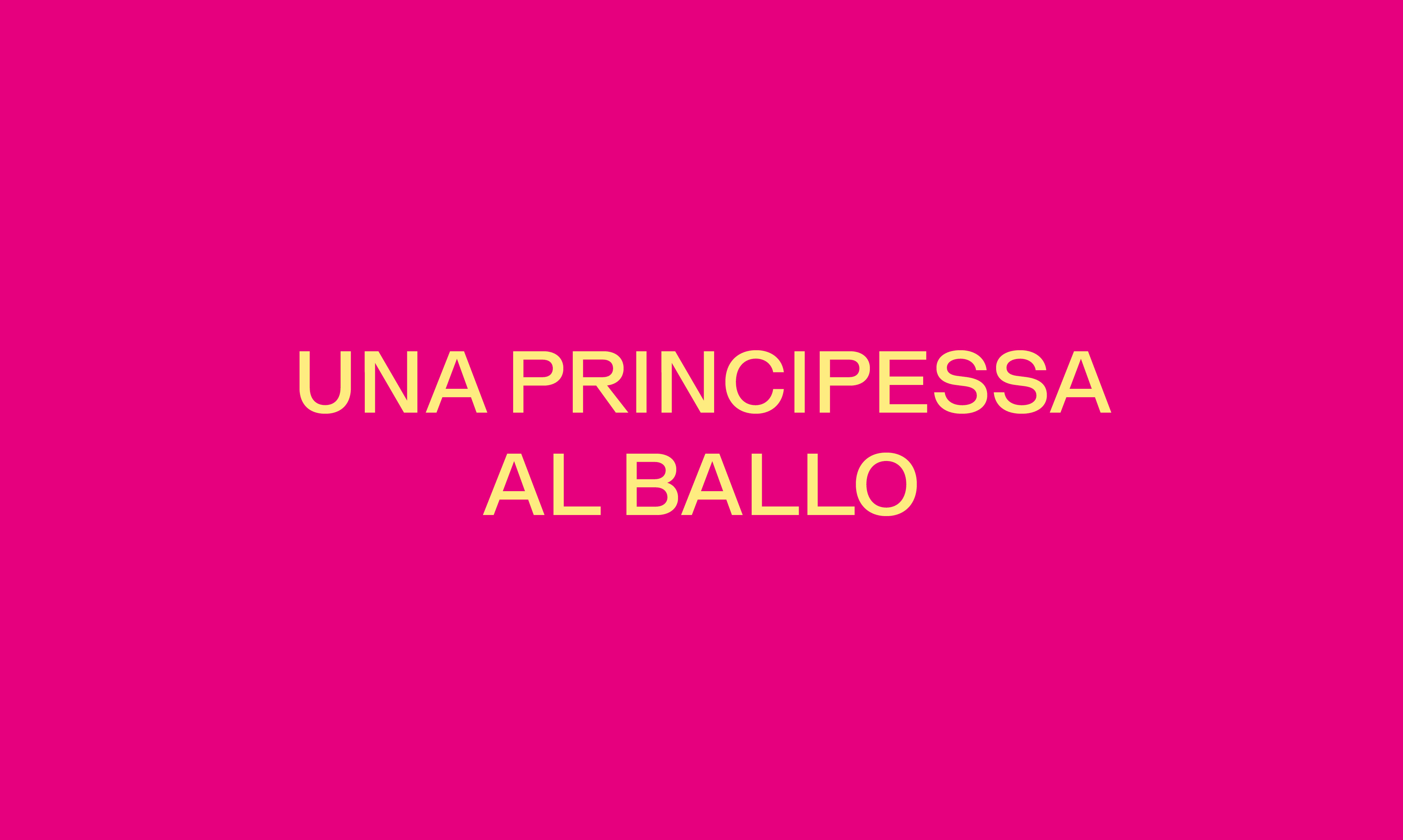 UNA PRINCIPESSA AL BALLO