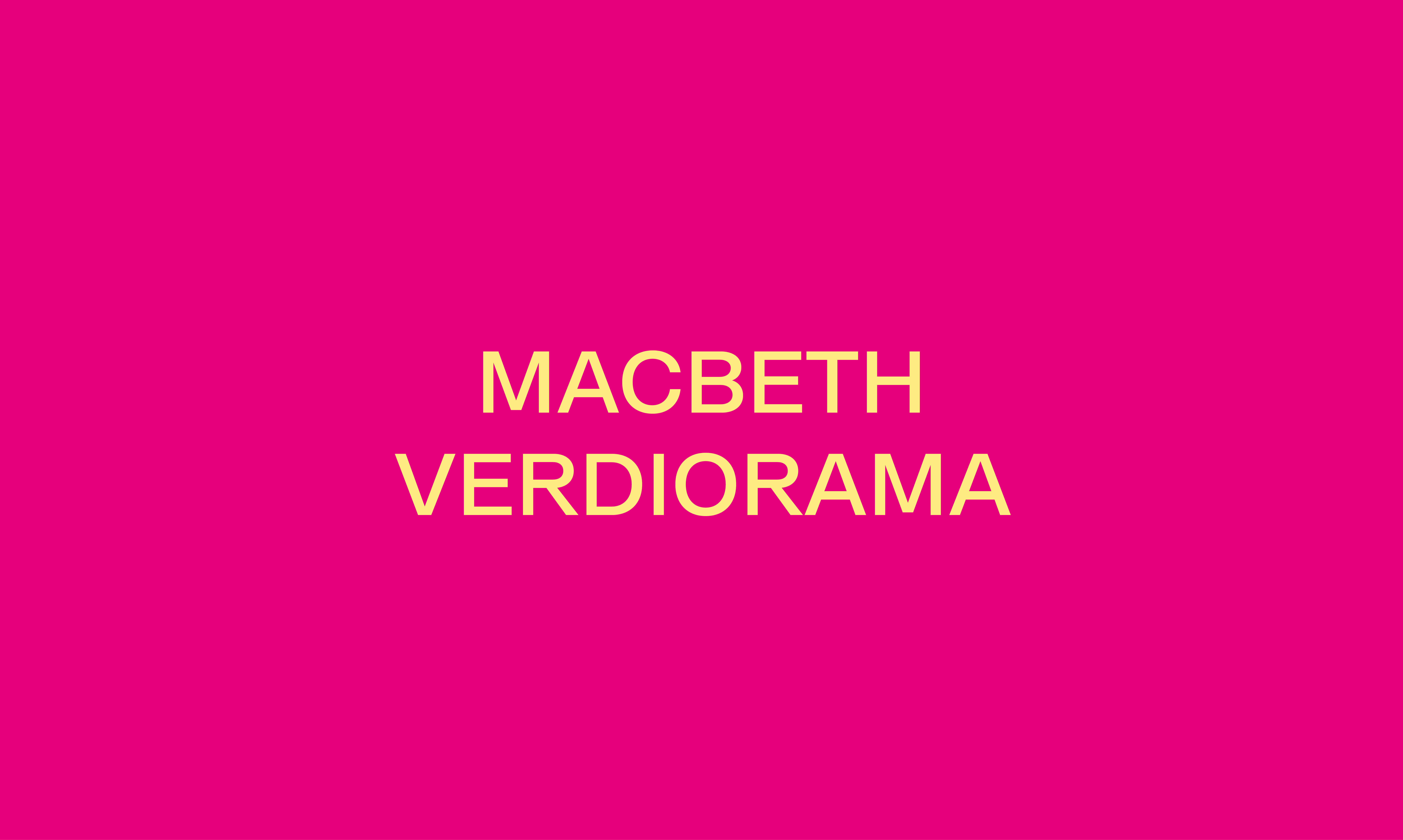 MACBETH VERDIORAMA